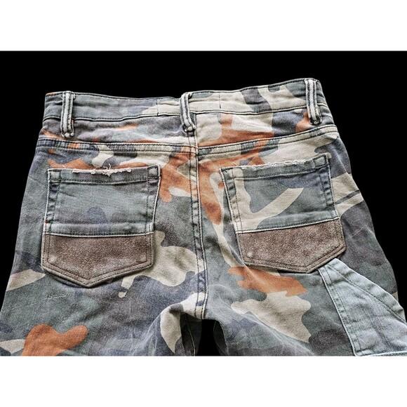 Jordan Craig Jeans Boy 12 Slim Camo Patchwork Legacy Edition Distressed Woodland - Picture 7 of 16